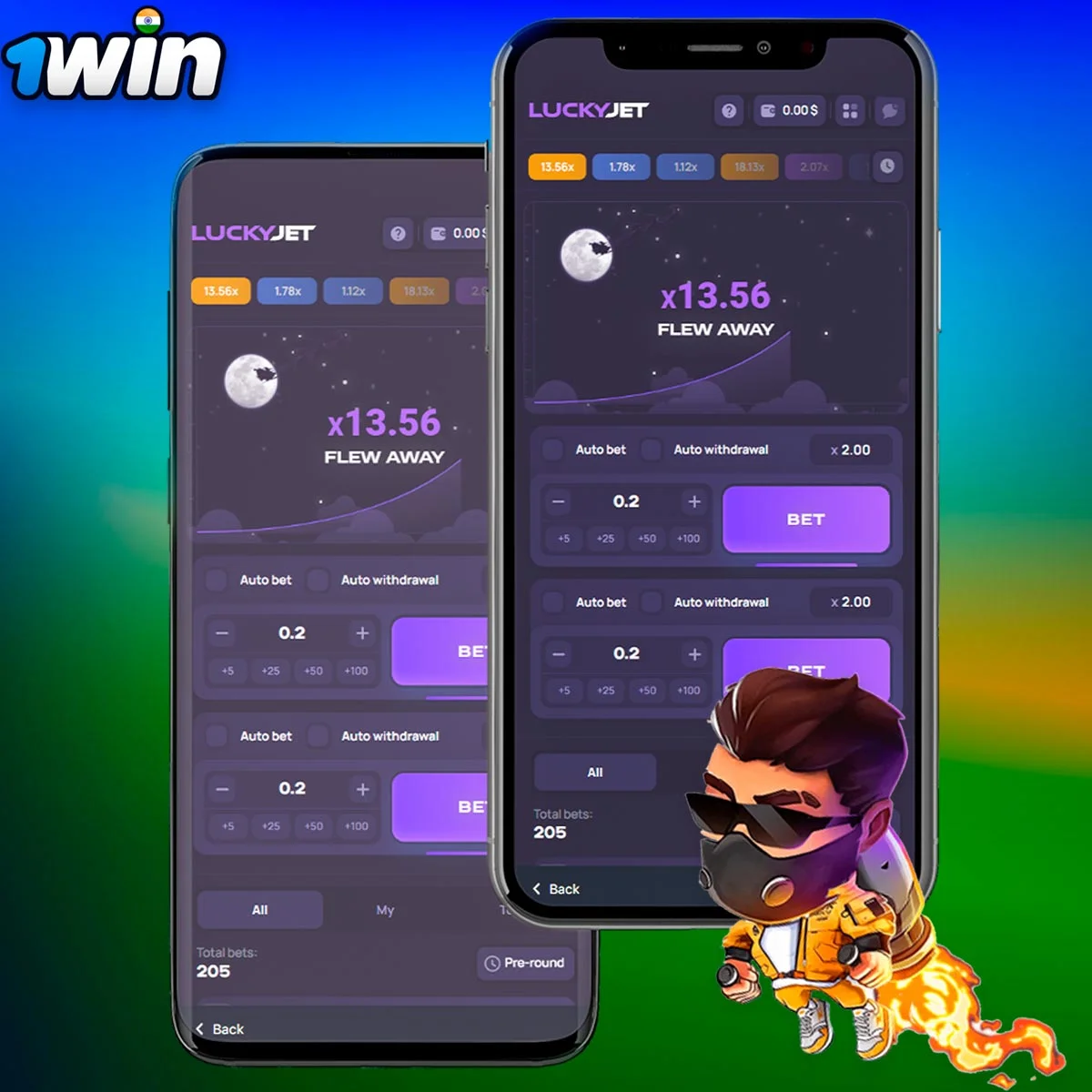 Information about the 1Win Lucky Jet app for Android and iOS