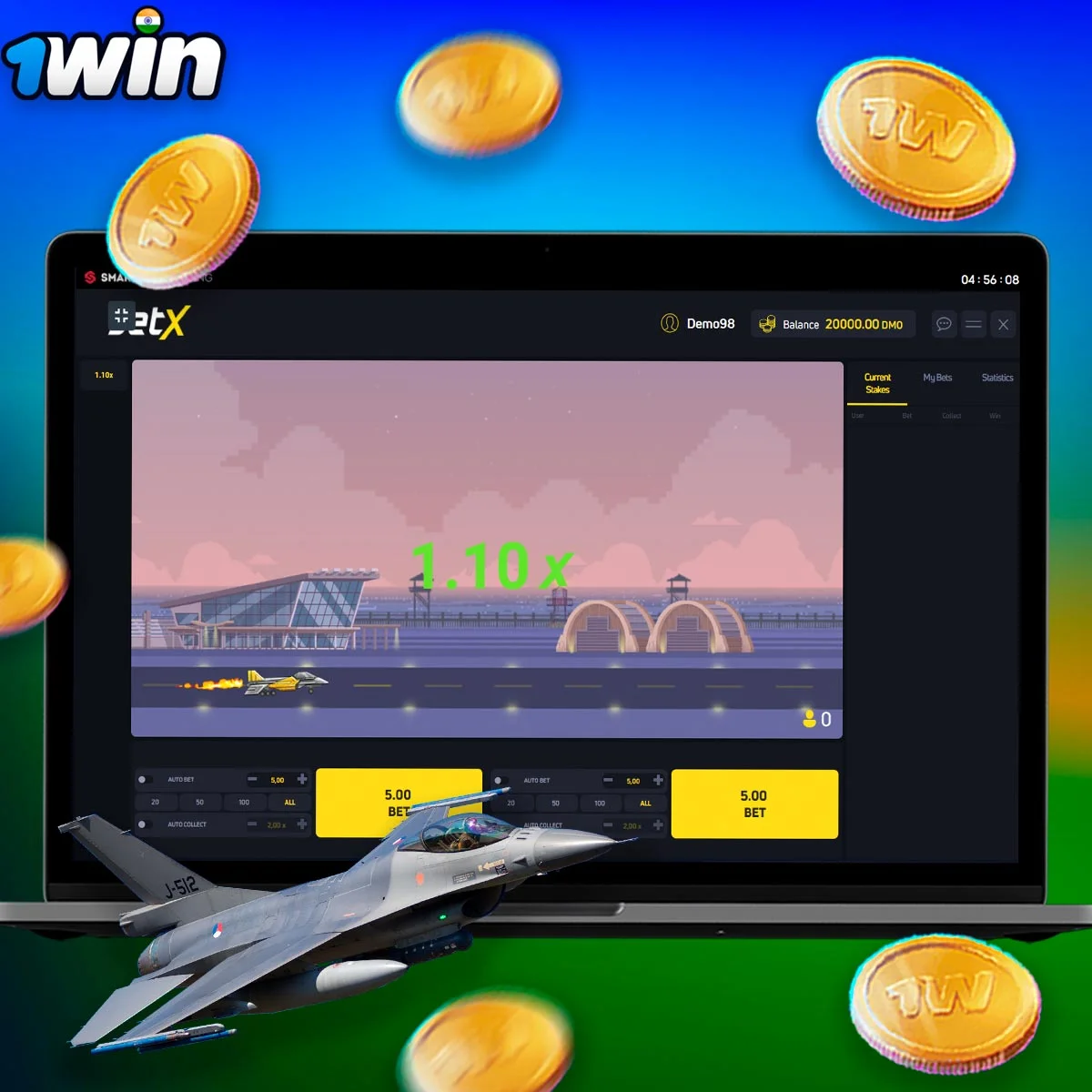 What are the banking options for playing JetX Game on 1win?