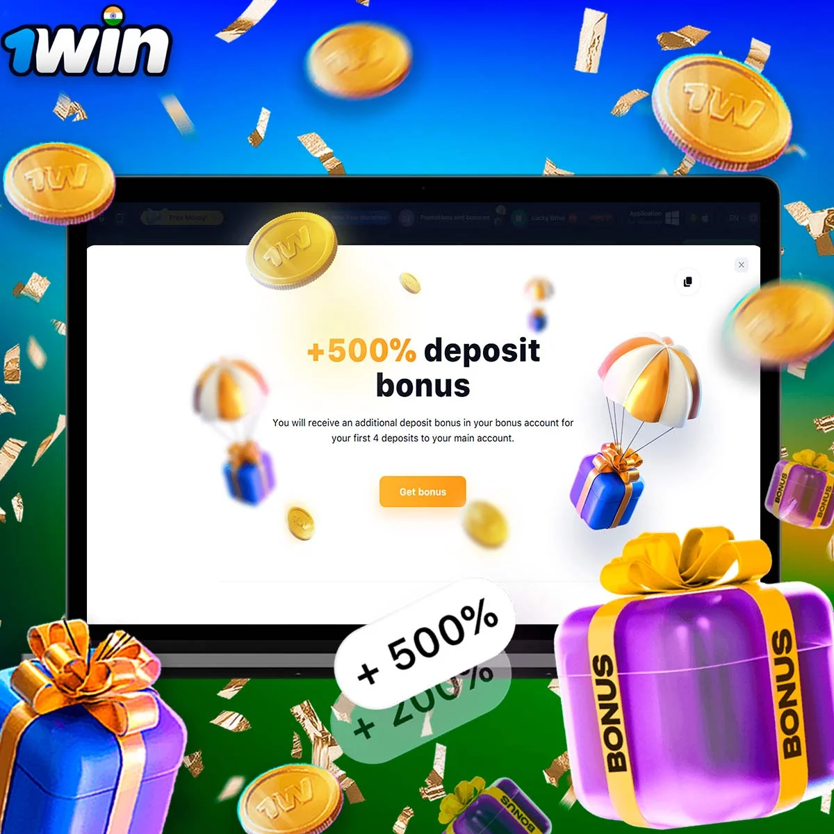 Casino bonus program 1win