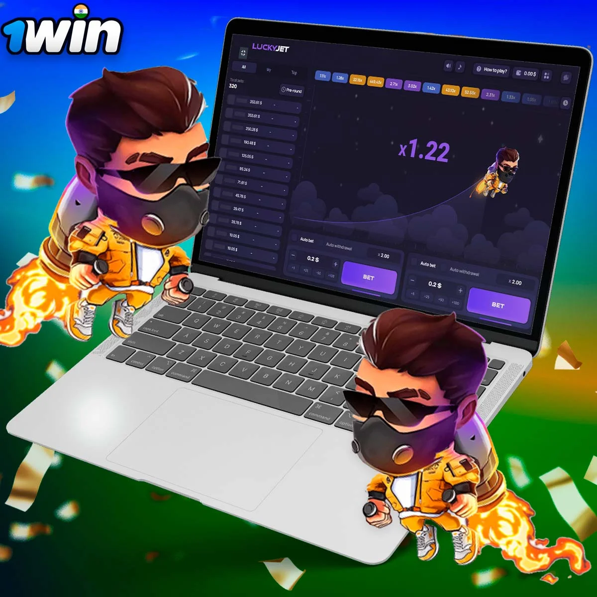 Information about Lucky jet at 1win casino